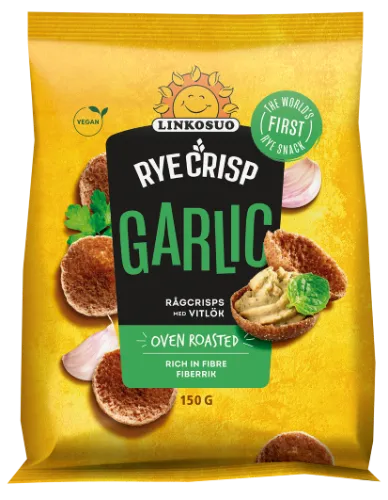 Ruginiai duonos traškučiai LINKOSUO, česnakiniai, 150 g