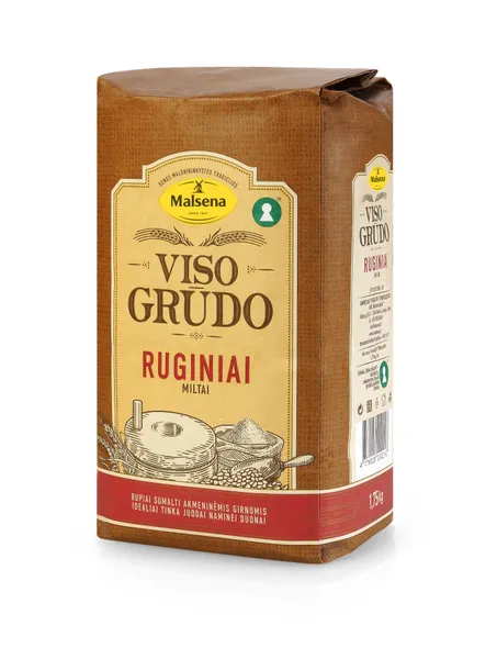 Ruginiai viso grūdo miltai MALSENA, 1,75 kg