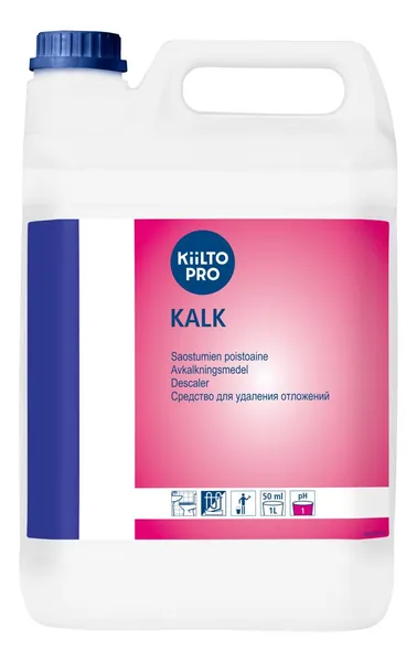 Rūgštinė valomoji priemonė. Nukalkintojas KIILTO Kalk, 5 l