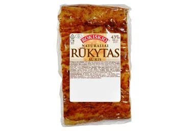 Rūkytas sūris ROKIŠKIO, 43% rieb. s. m., kg