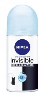 Rutulinis dezodorantas moterims NIVEA Roll-on Black&White Pure, 50 ml