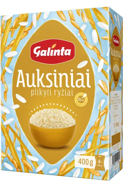 Ryžiai GALINTA Auksiniai, 4 x 100 g