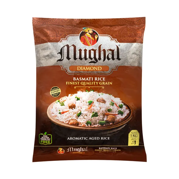 Ryžiai MUGHAL, Diamond, Basmati, ilgagrūdžiai 1 kg