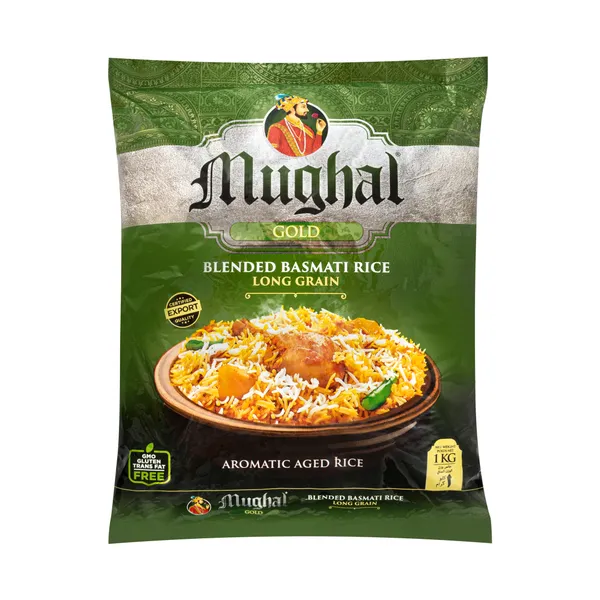 Ryžiai MUGHAL, Gold, Basmati, ilgagrūdžiai, 1 kg