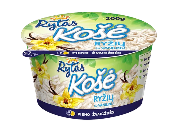 Ryžių košė RYTAS, su vanile, 200 g