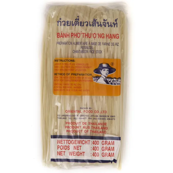Ryžių makaronai FARMER, 3 mm, 400 g