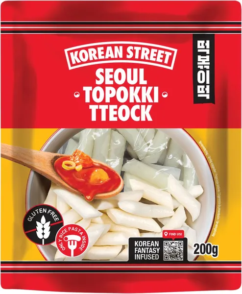 Ryžių virtinukai KOREAN STREET, Topokki, be glitimo, 200 g