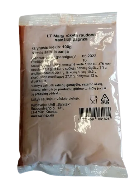 Saldi rūkyta paprika, 100 g