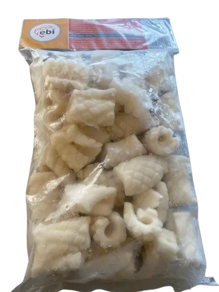 Šaldyta, blanširuota, didžiojo skraidkalmario filė "Matsukasa", be odos, 20% glazūra 1kg