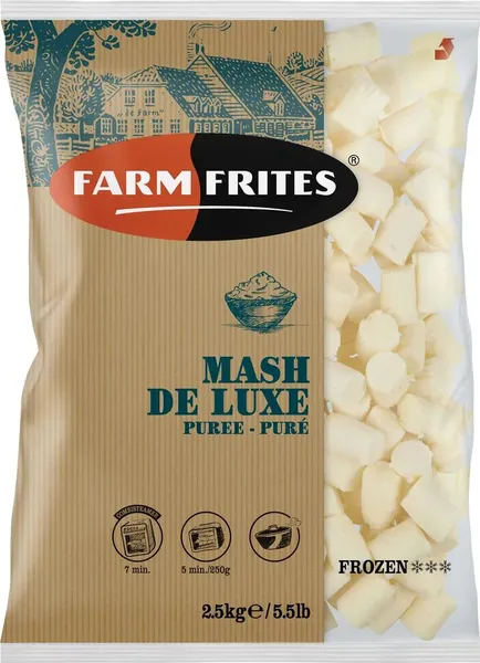 Šaldyta bulvių košė FARM FRITES, Deluxe, su sviestu 2,5kg.