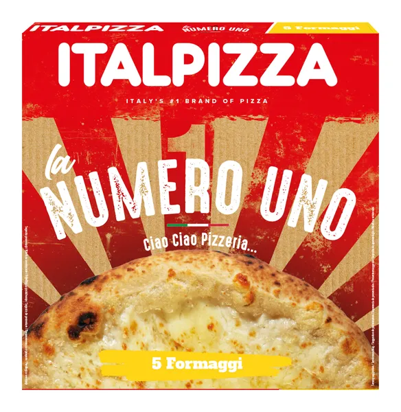 Šaldyta pica ITALPIZZA, La Numero Uno 5 Formaggi, 410 g