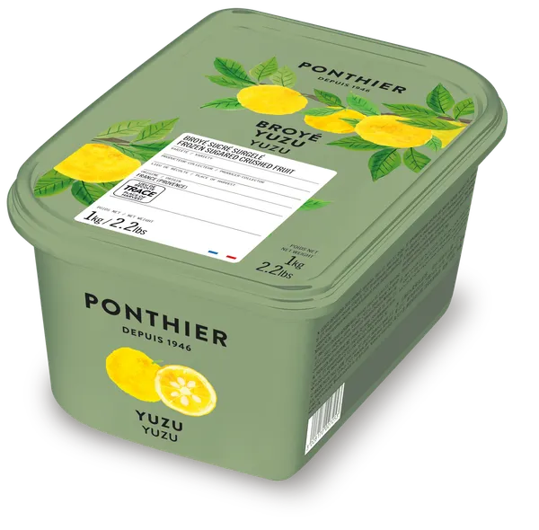 Šaldyta trintų kvapiojo mandarino (yuzu) tyrė  PONTHIER, 1 kg