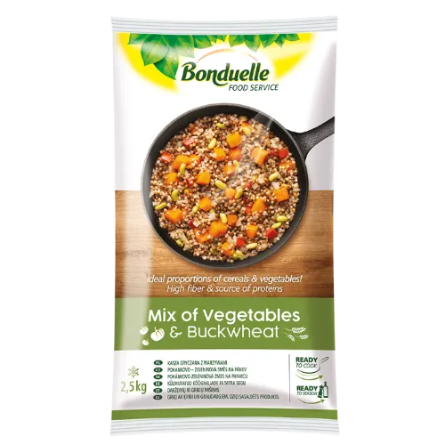 Šaldytas daržovių ir grikių BONDUELLE mišinys, 2,5kg