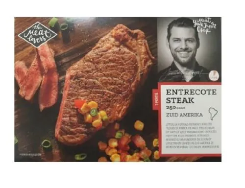 Šaldytas jautienos nugarinės kepsnys THE MEAT LOVERS Striploin, SA, 250g