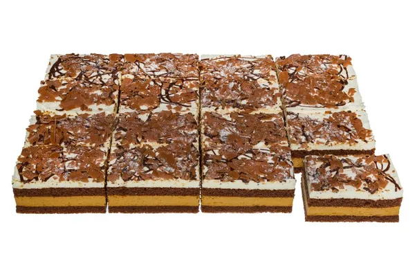 Šaldytas kapučino kavos skonio pyragas, pjausytas, (16x100g), 1,6kg