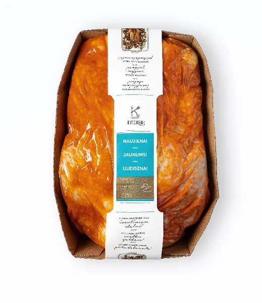 Šaldytas marinuotas ančiukas, įdarytas kruopomis ir džiovintais vaisiais, ~2,2 kg