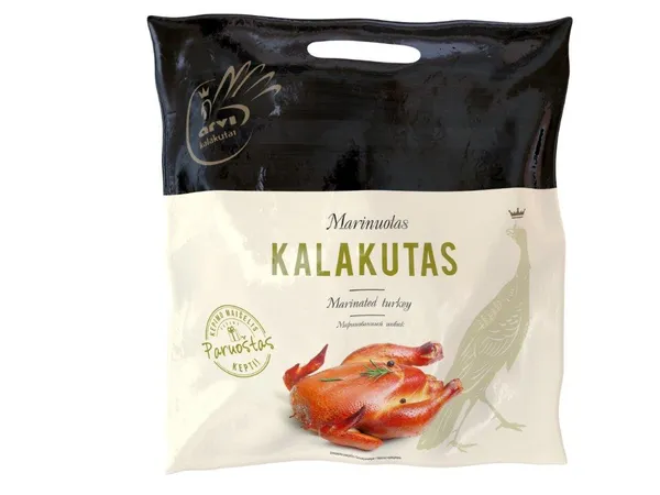 Šaldytas marinuotas kalakutas, su kepimo maišeliu,~5-7 kg