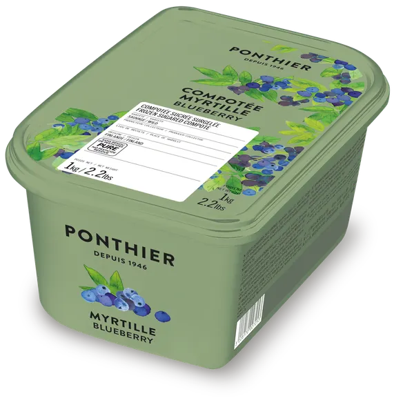 Šaldytas mėlynių kompotas PONTHIER, 1kg, PNR