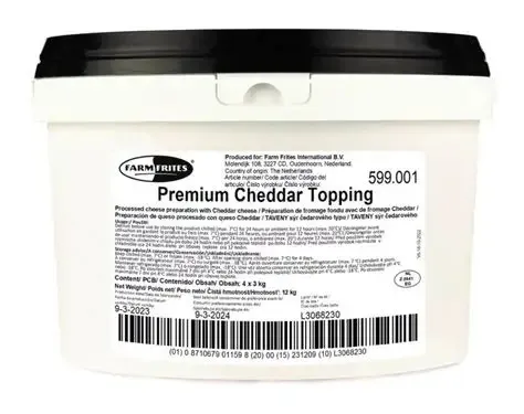Šaldytas Premium Čederio sūrio užpilas FARM FRITES 3kg.