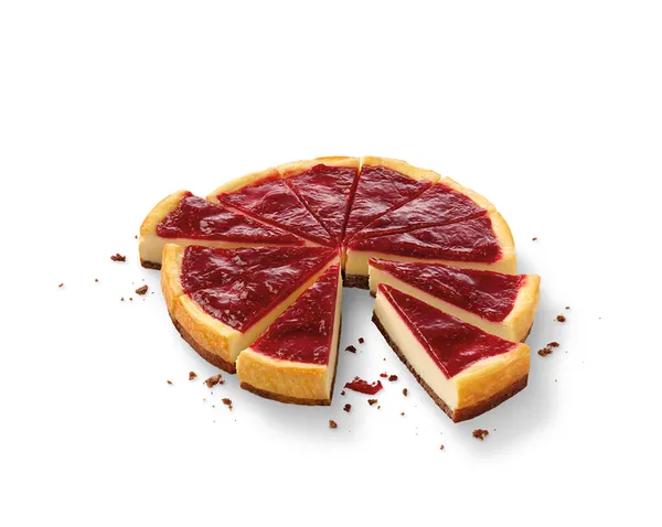 Šaldytas sūrio pyragas su avietėmis ERLENBACHER (12x123g), 1,45 kg