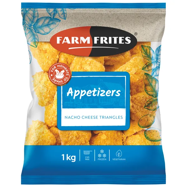 Šaldytas sūrio užkandis FARM FRITES, Nacho, 1 kg