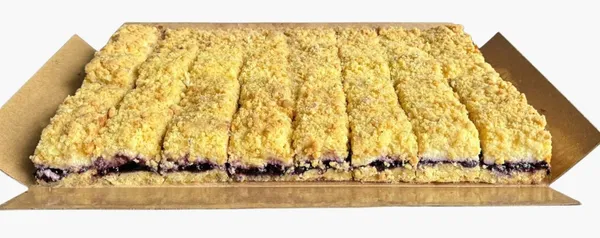 Šaldytas varškės pyragas su mėlyniu įdaru (16vnt x ~170g), 2,72kg