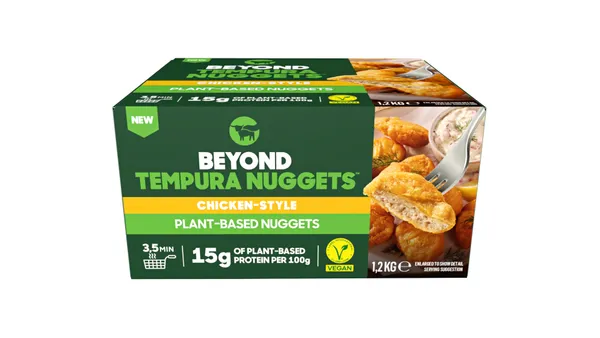 Šaldyti augalinės kilmės vištienos kepsneliai Tempura, BEYOND MEAT, 1,2 kg