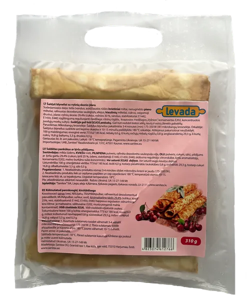 Saldētas pankūkas LEVADA ar ķiršiem, 52g x 6gab