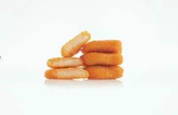 Šaldyti  džiuvėsėliuose paniruoti vištienos kepsneliai  HENNY NUGGETS (22-24 g) , 1 kg