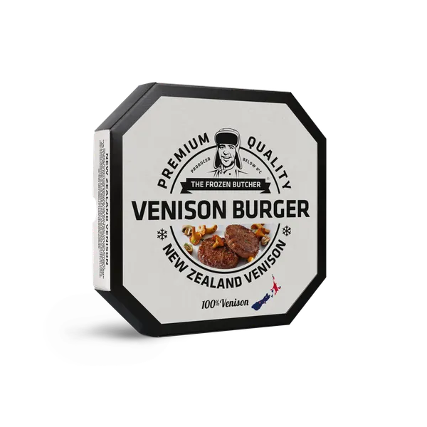 Šaldyti elnienos paplotėliai VENISON BURGER, 2 x 125 g