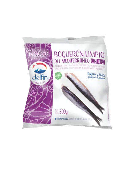 Šaldyti europiniai ančiuviai, skrosti, be galvos 500g