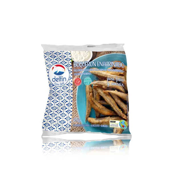 Šaldyti europiniai ančiuviai tešloje, 400 g