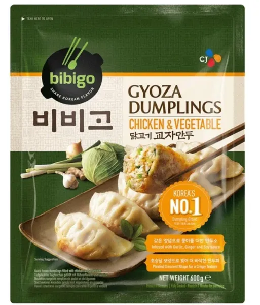 Šaldyti  Gyoza koldūnai BIBIGO su daržovėmis ir vištiena, 600g
