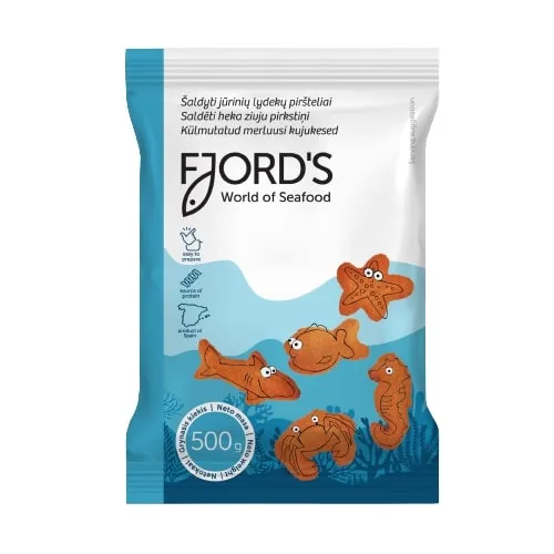 Saldēti heka zivju pirkstiņi Fjord's, 500g