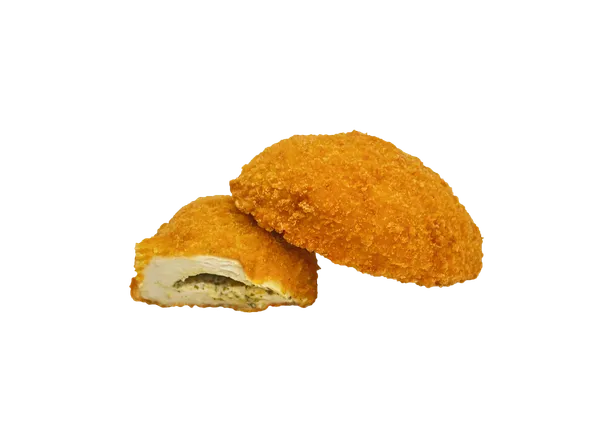 Šaldyti kapotos vištienos Kijevo kotletai su česnakų ir žolelių sviestu (kepti),~125g,  1 kg HALAL