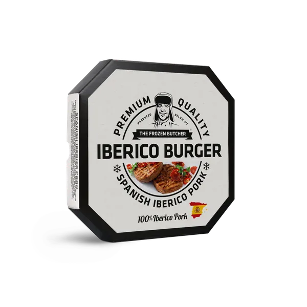 Šaldyti kiaulienos paplotėliai IBERICO burger, 2 x 125 g