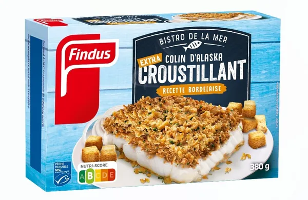 Šaldyti rudagalvių menkių kepsneliai, FINDUS, Bordelaise, 380 g
