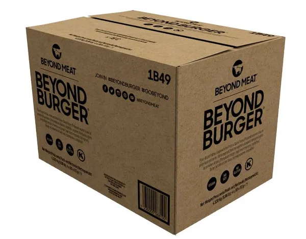 Šaldyti veganiški paplotėliai mėsainiams BEYOND MEAT Beyond Burger, žirnių pagrindo, 40 x 113g