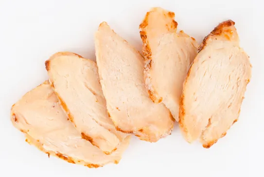 Šaldyti virti kepti vištienos filė griežinėliai 5 mm HENY, 1 kg HALAL