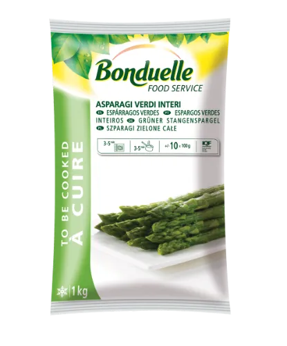 Šaldyti žali šparagai BONDUELLE, 1 kg