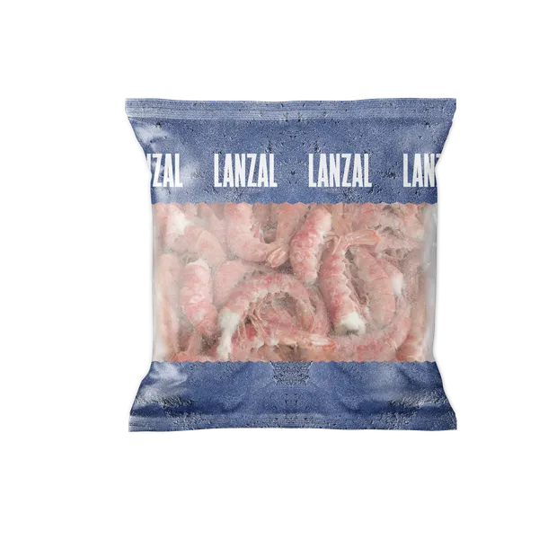 Šaldytos argentininės krevetės, be galvos, su kiautu, Easy peel, 16/20, 800g, 20% glaz.