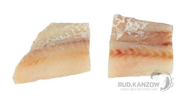 Šaldytos atlantinių menkių filė porcijos, be odos, 180-200 g, 20% glazūros, 4 kg