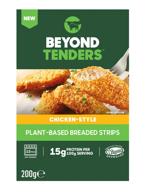 Saldētas vegāniskās strēmelītes uz augu bāzes, panējumā BEYOND TENDERS, 200g