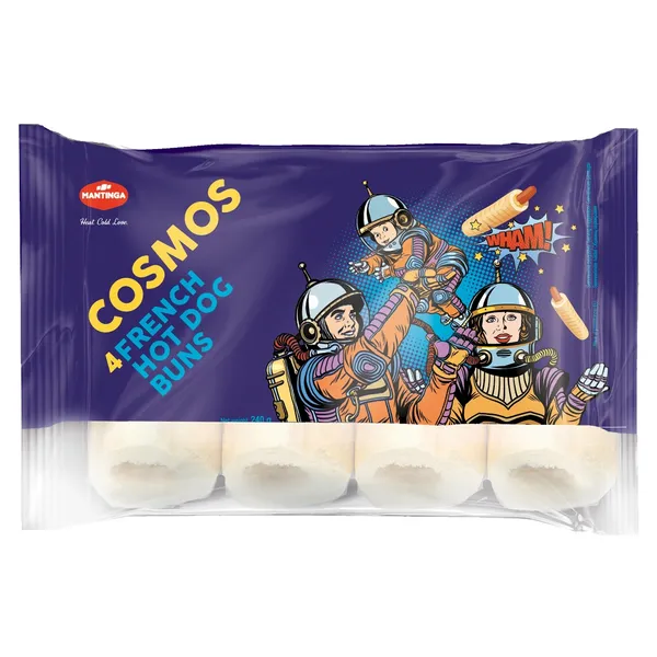Šaldytos bandelės prancūziškam dešrainiui COSMOS, 4 vnt