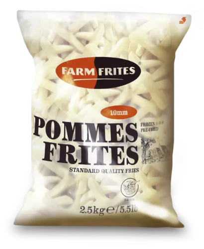 Šaldytos bulvės FARM FRITES, A kategorija, lygios, 10 mm, 2,5 kg