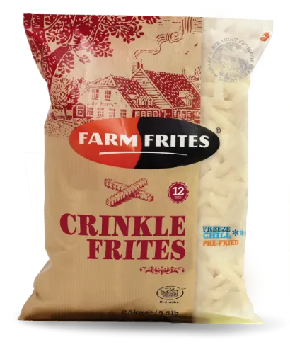 Šaldytos bulvės FARM FRITES Super, vingiuotos, 2,5 kg, New Generation