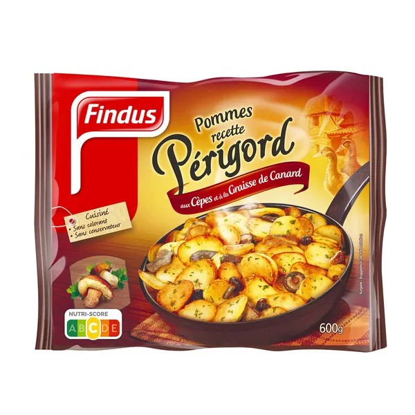 Šaldytos bulvytės FINDUS su grybais, 600 g