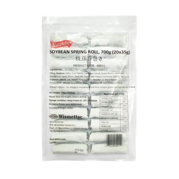 Saldēti dārzeņu rullīši SPRING ROLL mīklā,  Shirakiku, 700 g, (20 x 35 g)