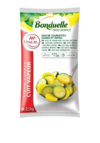 Šaldytos geltonos ir žalios cukinijos BONDUELLE, 2,5kg