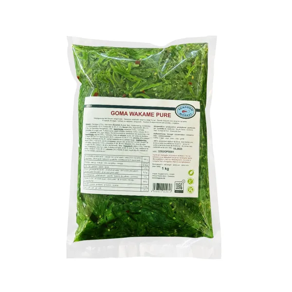 Šaldytos jūros dumblių salotos SEAFOOD MARKET Wakame, su sezamų sėklomis, 1 kg